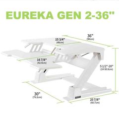 Gaming Γραφείο - Eureka Ergonomic® CV-PRO36 (White)-thumb-6