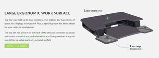 Gaming Γραφείο - Eureka Ergonomic® CV-PRO 36 (Black)-thumb-1