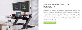 Gaming Γραφείο - Eureka Ergonomic® CV-PRO 36 (Black)-thumb-2