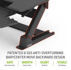 Gaming Γραφείο - Eureka Ergonomic® CV-PRO 36 (Black)-thumb-5