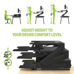 Gaming Γραφείο - Eureka Ergonomic® CV-PRO 36 (Black)-thumb-6