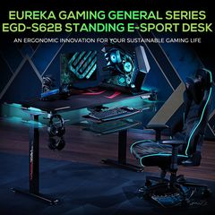 Gaming Γραφείο - Eureka Ergonomic® ERK-EGD-S62B-thumb-6