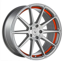 Barracuda project 2.0 silver brushed undercut color trim κόκκινο 9,5x19