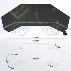 Gaming Γραφείο - Eureka Ergonomic® ERK-AED-E70B-thumb-1