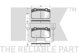 ΔΙΣΚΟΦΡΕΝΑ BRAKE PAD SET, DISC BRAKE Alfa  33 Arna  83-94 221005 0060750465 0060750796 0060750869 0060750873 0060777263 0060778285 60750778 60750781 60750856 60750872 60778283