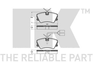 ΔΙΣΚΟΦΡΕΝΑ BRAKE PAD SET, DISC BRAKE 75 90 Afetta 79-92 221008 0060750413 0060750838 0060777264 5893947 60765019 60777264 60778098