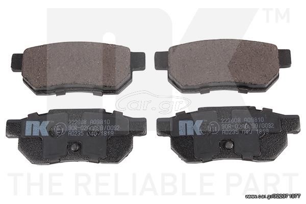 ΔΙΣΚΟΦΡΕΝΑ BRAKE PAD SET, DISC BRAKE Acc Prelud 85-92 222608 43022SD2930 43022SE0500 43022SE0505 43022SE0515 43022SE0525 43022SE0930 43022SE0931 43022SE0N50 43022SE0S00 43022SE7930 43022SEON50 43022SH