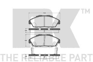 ΔΙΣΚΟΦΡΕΝΑ BRAKE PAD SET, DISC BRAKE Acc. 90-93 222624 45022SM2000