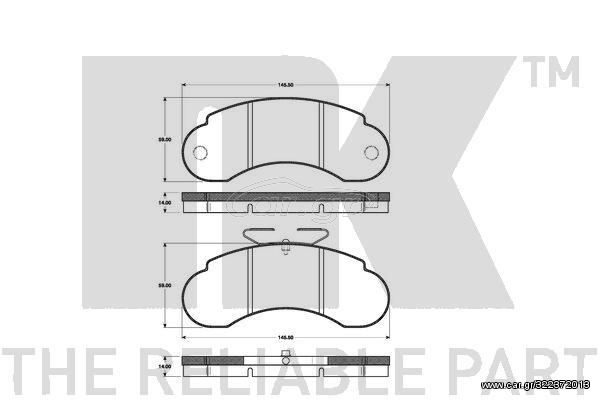 ΔΙΣΚΟΦΡΕΝΑ BRAKE PAD SET, DISC BRAKE Mercedes 100  88-92 223311 6014208720 0034200720 0044201420 0054209820 0084204020 4604200020 6014208720 6015860042 6314200120 6314200320 A0034200720 A0044201420 A0