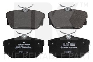 ΔΙΣΚΟΦΡΕΝΑ BRAKE PAD SET, DISC BRAKE VW T4 ab 90 224752 7D0698451E