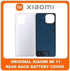 OEM Συμβατό Για Xiaomi Mi 11 (M2011K2C, M2011K2G) Rear Back Battery Cover Πίσω Κάλυμμα Καπάκι Μπαταρίας White Άσπρο