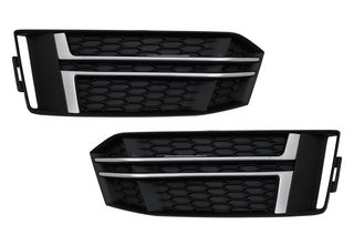 Bumper Lower Grille Covers Side Grilles suitable for Audi A4 B9 Sedan Avant (2016-2018) S-Line