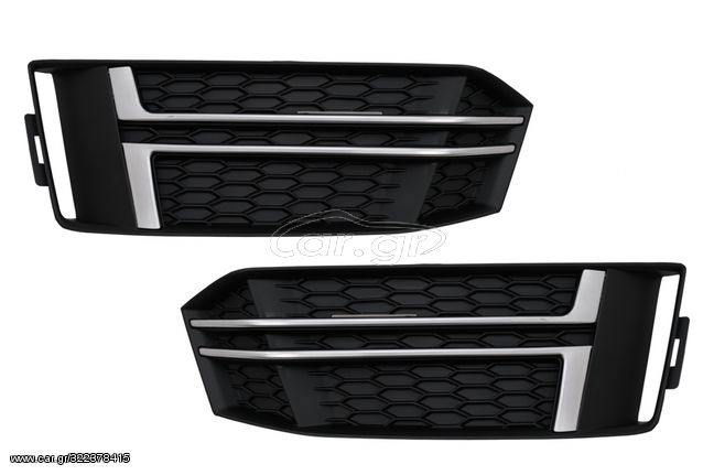 Bumper Lower Grille Covers Side Grilles suitable for Audi A4 B9 Sedan Avant (2016-2018) S-Line