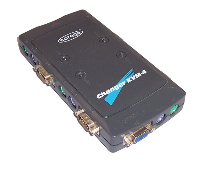 KVM-4 PORT KEYBOARD,MOUSE,VIDEO (OEM)