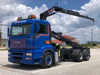 Ανατροπή + Γερανός MAN 2003 26-410  6x2 HIAB 140-3
