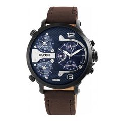 Raptor Limited Maxx, Men's Watch, Brown Leather Strap RA20130-005