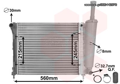 Ψυγείο FIAT 500 FIAT PANDA 09- FORD KA 08-16 - 17002345