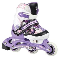 Αυξομειούμενα Roller 2in1 In-Line Skates NJ9128 Μωβ