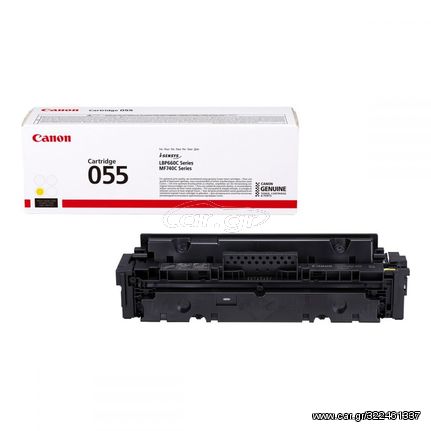 Toner εκτυπωτή Canon Crtr CRG-055Y Yellow - 2.1K Pgs (Yellow)