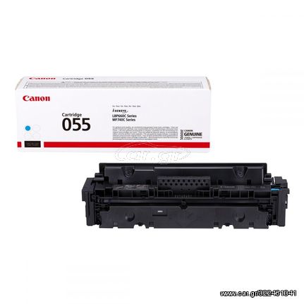 Toner εκτυπωτή Canon Crtr CRG-055C Cyan - 2.1K Pgs (Cyan)