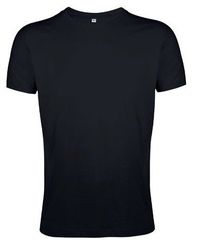 Sol's Regent Fit 00553 Ανδρικό t-shirt κυλινδρικό με στενή γραμμή 100% βαμβάκι Ringspun σεμί-πενιέ DEEP BLACK-309