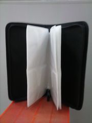 CD CASE (βαλιτσάκι) 48 CD/DVD/BDR Λευκό ύφασμα-thumb-2
