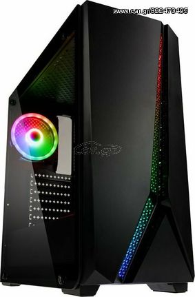 Kolink Quantum RGB Midi Tower Tempered Glass PC Case (E-ATX, 340mm GPU, panel) - (GEKL-053)