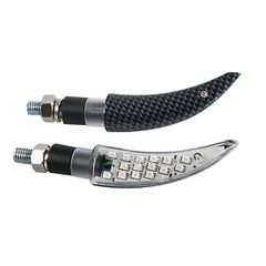 ΦΛΑΣ ΜΟΤΟ KATANA 12V 16LED SMD 100x35mm CARBON 2ΤΕΜ.