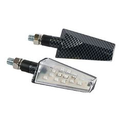 ΦΛΑΣ ΜΟΤΟ DUKE 12V 16LED SMD 67x38mm CARBON 2 ΤΕΜ.