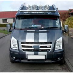 FORD TRANSIT 2007>2014 ΔΙΑΚΟΣΜΗΤΙΚΕΣ ΓΡΥΛΛΙΕΣ ΜΑΣΚΑΣ ΕΜΠΡΟΣ ΧΡΩΜΙΟΥ 2 ΤΕΜΑΧΙΑ