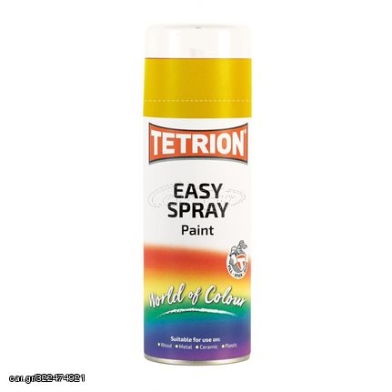 ΧΡΩΜΑ ΣΕ ΣΠΡΕΥ ΚΙΤΡΙΝΟ TETRION EASY SPRAY YELLOW ΠΟΛΛΑΠΛΩΝ ΧΡΗΣΕΩΝ 400ML