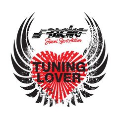 ΑΥΤΟΚΟΛΛΗΤΟ ''TUNING LOVER'' 50x50mm 1ΤΕΜ.