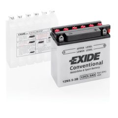 ΜΠΑΤΑΡΙΑ MOTO 12N5,5-3B 12V 6Ah 45A 135x60x130mm CONVENTIONAL EXIDE ΔΕΞΙΑ