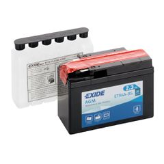 ΜΠΑΤΑΡΙΑ ΜΟΤΟ ETR4A-BS,YTR4A-BS 12V 2,3Ah 35A 115x50x85mm AGM EXIDE ΑΡΙΣΤΕΡΗ