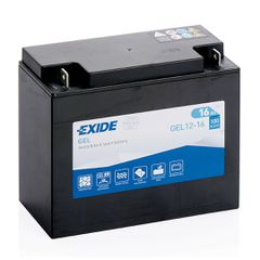 ΜΠΑΤΑΡΙΑ ΜΟΤΟ GEL12-16 12V 16Ah 100A 180x75x165mm GEL EXIDE ΔΕΞΙΑ