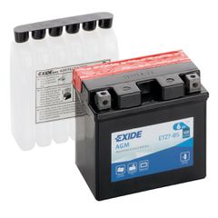 ΜΠΑΤΑΡΙΑ ΜΟΤΟ ETZ7-BS,YTZ7-BS12V 6Ah 100A 115x70x85mm AGM EXIDE ΔΕΞΙΑ