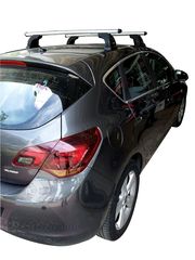 Μπαρες για Μπαγκαζιερα - Kit Μπάρες Οροφής Αλουμινίου Nordrive - Πόδια για Opel Astra J 2011-2015 2 τεμάχια
