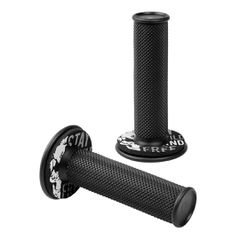 ΧΕΡΟΥΛΙΑ MOTO DONUT OFF-ROAD ΜΑΥΡΟ/ΓΚΡΙ 22MM & 25MM 12CM - 2 ΤΕΜ.