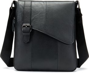 Cardinal Δερμάτινο τσαντάκι ώμου 8240 μαύρο