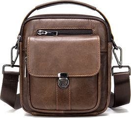 Cardinal Δερμάτινο τσαντάκι ώμου 7438 coffee