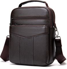 Cardinal Δερμάτινο τσαντάκι ώμου 7456 coffee