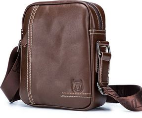 Bull Captain Δερμάτινο τσαντάκι ώμου DJB 228 καφέ