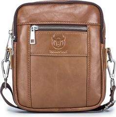 Bull Captain Δερμάτινο τσαντάκι ώμου DJB 09 καφέ