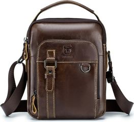 Bull Captain Δερμάτινο τσαντάκι ώμου DJB 300 καφέ