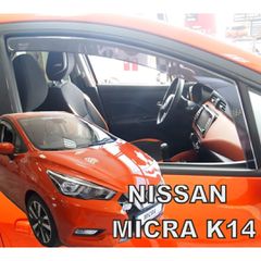ΑΝΕΜΟΘΡΑΥΣΤΕΣ ΑΥΤΟΚΙΝΗΤΟΥ ΓΙΑ NISSAN MICRA K14 5D 2017> ΖΕΥΓΑΡΙ ΑΠΟ ΕΥΚΑΜΠΤΟ ΦΙΜΕ ΠΛΑΣΤΙΚΟ HEKO - 2 ΤΕΜ.