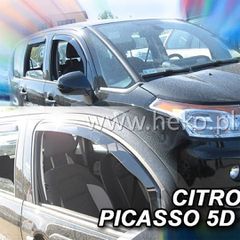 ΑΝΕΜΟΘΡΑΥΣΤΕΣ ΑΥΤΟΚΙΝΗΤΟΥ ΓΙΑ CITROEN C3 PICASSO 5D 2009>2017 ΖΕΥΓΑΡΙ ΑΠΟ ΕΥΚΑΜΠΤΟ ΦΙΜΕ ΠΛΑΣΤΙΚΟ HEKO - 2 ΤΕΜ.