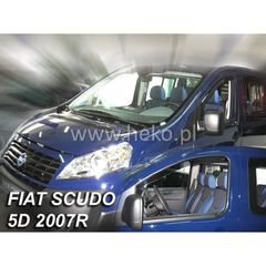 ΑΝΕΜΟΘΡΑΥΣΤΕΣ ΑΥΤΟΚΙΝΗΤΟΥ ΓΙΑ FIAT SCUDO/PEUGEOT EXPERT/CITROEN JUMPY 4D 2007>2016/TOYOTA PROACE 4D 2013>2016  ΑΠΟ ΕΥΚΑΜΠΤΟ ΦΙΜΕ ΠΛΑΣΤΙΚΟ HEKO - 2 ΤΕΜ.