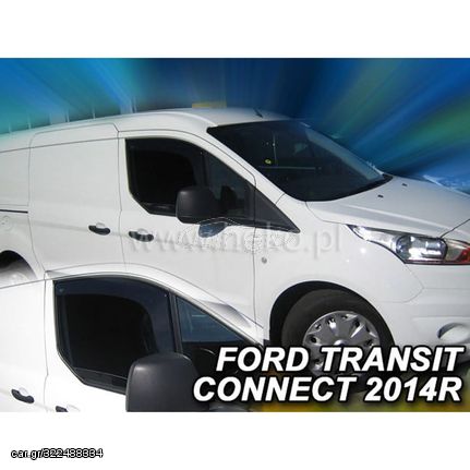 ΑΝΕΜΟΘΡΑΥΣΤΕΣ ΑΥΤΟΚΙΝΗΤΟΥ ΓΙΑ FORD TRANSIT CONNECT / TOURNEO II 2D/5D 2014> ΖΕΥΓΑΡΙ ΑΝΕΜΟΘΡΑΥΣΤΕΣ VAN ΑΠΟ ΕΥΚΑΜΠΤΟ ΦΙΜΕ ΠΛΑΣΤΙΚΟ HEKO - 2 ΤΕΜ.