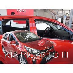 KIA PICANTO III 5D 2017> - ΣΕΤ ΑΝΕΜΟΘΡΑΥΣΤΕΣ ΑΥΤΟΚΙΝΗΤΟΥ ΑΠΟ ΕΥΚΑΜΠΤΟ ΦΙΜΕ ΠΛΑΣΤΙΚΟ HEKO - 4 ΤΕΜ.