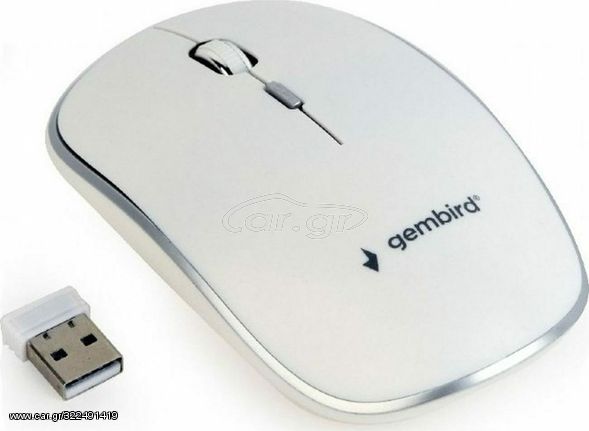 Gembird Wireless Optical Mouse - White (MUSW-4B-01-W)